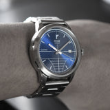 Sniper Automatic (Blue) - 40.5mm with Strapcode Bracelet