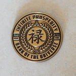 *PREORDER* Lucky Cat "Law of Attraction" Affirmation Coin in Antique Gold