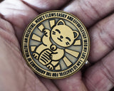Law of Attraction Coin, Manifestation Tool for Daily Affirmation, Reminder Coin to Manifest Wealth, Protection, and Good Luck