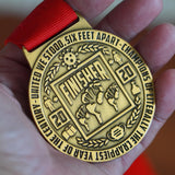 "2020 Finisher" Award Medal in Antique Gold