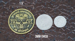 "Covid Skeleton" Coronavirus Inspired Challenge Coin in Antique Bronze